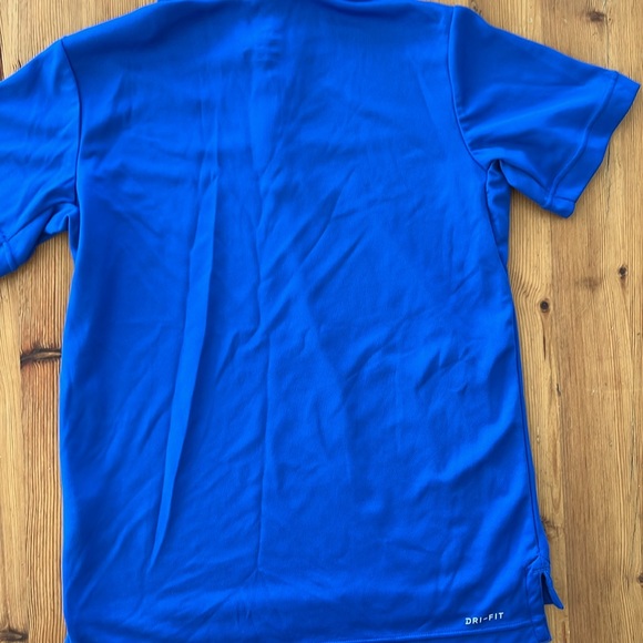 Under Armour Heat Gear & Nike Dri-Fit Polo Top Short, size YM Red & Blue - Picture 5 of 5